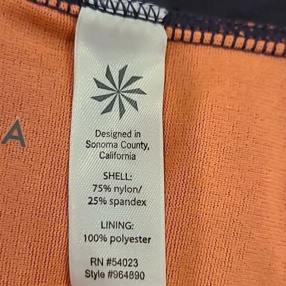 Athleta‎ womens dark gray with gathered top size large - Picture 4 of 6